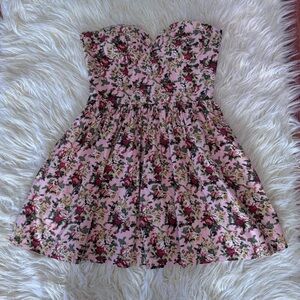 Sans Souci Pink Strapless Dress